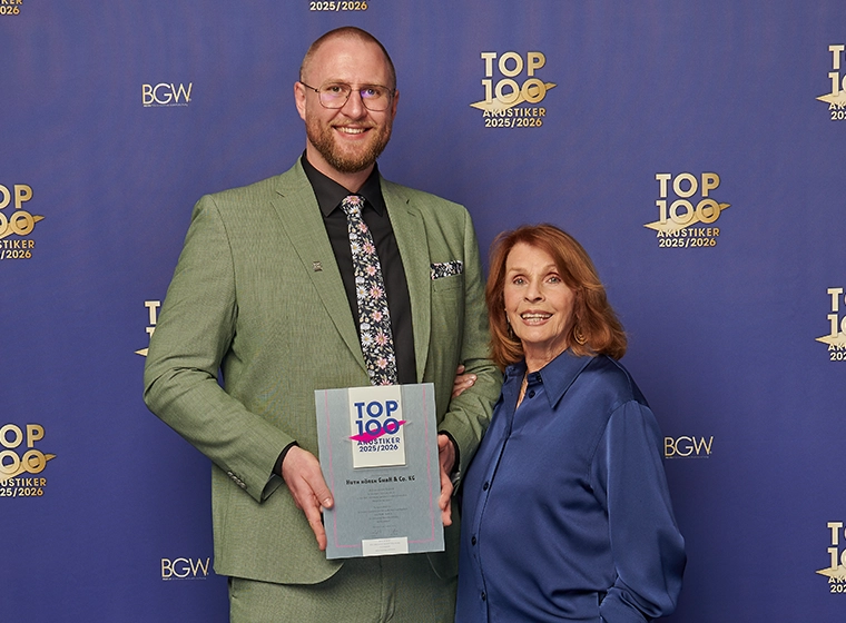 Top100 Akustiker, Simon Huth mit Senta Berger